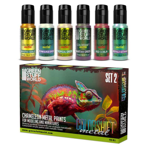 Chameleon Metal paints colorshift Set 2 (GP1ltr=270€)